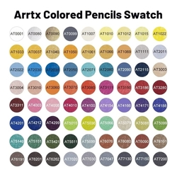 Arrtx Colored Pencils - umělecké pastelky - sada 72 ks