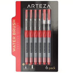 ARTEZA Premium Water Brush Pens - sada vodou plnitelných štětců - 6 ks
