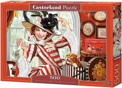 Castorland PUZZLE Lady in hat 500 dílků 