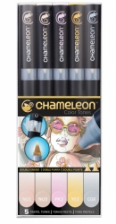 Chameleon Pen Color Tones - tónovací fixy - sada Pastel Tones - 5ks