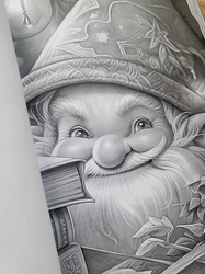 Christmas Gnomes Adult Coloring Book- Max Brenner 