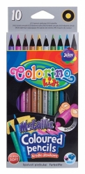 Colorino metalické pastelky 10 barev