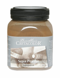 Cretacolor - Sepia powder - grafitový prášek v plastové dóze  - 230 g