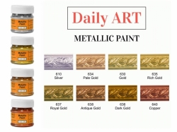 Daily ART Metallic paint - metalické barvy - 50 ml