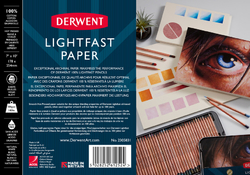 DERWENT LIGHTFAST - Paper pad 17,8 x 25,4 cm SKICÁK - 100% bavlna - 300 g/m2