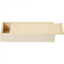 Dřevěná krabička s vysouvacím víkem