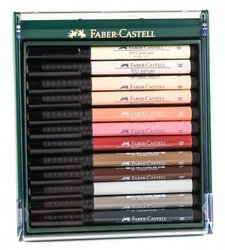 Faber-Castell PITT artist pen SKIN - sada tělových barev 12 ks