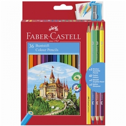 Faber-Castell šestihranné pastelky - sada 36 ks