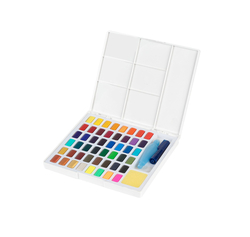Faber-Castell WATERCOLOR - akvarelové barvy s paletkou - sada 48 ks
