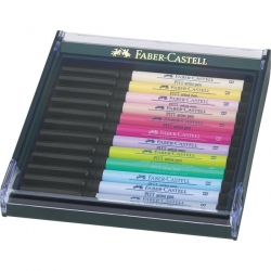 Faber-Castell PITT artist pen PASTEL - sada pastelových barev - 12 ks