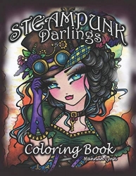 Steampunk Darlings Coloring Book - Hannah Lynn