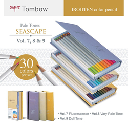 TOMBOW - IROJITEN - umělecké pastelky - sada SEASCAPE 30 ks - (vol.7 - vol.9)