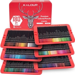 KALOUR Premium Colored Pencils Soft Core - sada 180 ks