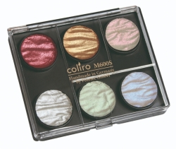 Finetec COLIRO Pearl Color Set - sada 6 ks - perleťové akvarelové barvy - zkušební sada