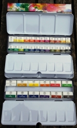 MUNGYO sada profesionálních akvarelových barev v sadě - 12 ks celopánvičky