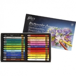 Mungyo Gallery Watercolor Crayons - akvarelové voskovky (pastely) - 24 ks
