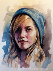 Realistic Portraits Grayscale Coloring Book - Christine Karron - předstínovaná verze