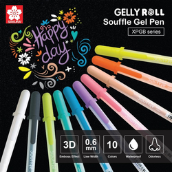 SAKURA Gelly roll SOUFFLÉ 3D - gelové pero - jednotlivé barvy