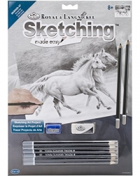 Sketching Made Easy - RUNNING FREE (Koně) - skicování obrázků