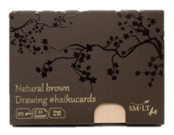 SM-LT Art HAIKUCARDS Natural Brown - haiku karty hnědé 325 g/m2 - 22 listů
