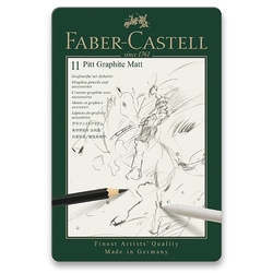 Faber-Castell PITT GRAPHITE MATT - grafitová sada 11 ks