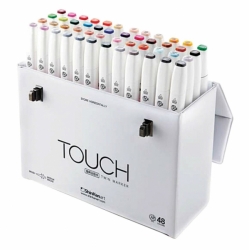 TOUCH Twin Brush Marker - oboustranný fix - ShinHan Art - sada 48 ks