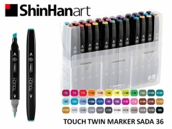 TOUCH Twin Marker PEVNÝ - oboustranný fix - ShinHan Art - sada 36 ks